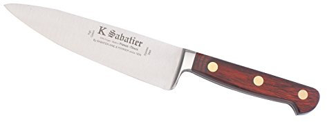 K SABATIER - Cuisine Large 16 Cm Gamme Auvergne - Acier Inoxydable - Manche Bois - 100% Forge - Entièrement Fabrique en France