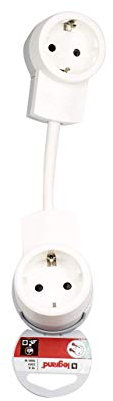 Multistecker Schuko Steckdose Mehrfachstecker Verteiler 3 oder 4 fach mit Stecker mit beleuchtete Schalter (2-fach)