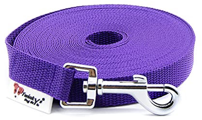 Twinkys Dog Style guinzaglio per cani con cinturino da polso, viola, 5 metri, 15 mm di larghezza, per cani fino a 15 kg, prodotto in Germania