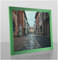 Orion Deluxe Bilderrahmen Posterrahmen 46x61 cm Farbe und Verglasung wählbar Grün Froschgrün 61x46 cm mit weisser Rückwand und spiegelfreiem Antireflex Kunstglas 1 mm