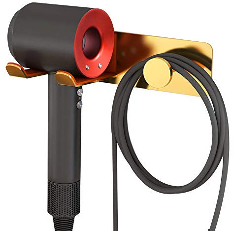 FLE Haartrockner-Halter, Wandhalterung, Organizer für Dyson Supersonic, Gold