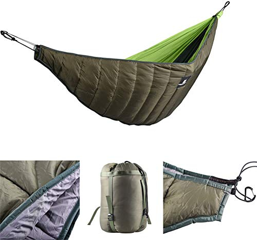 Ruixf Warme Baumwolle Hängematte Isomatte verdickt Winddicht für Winter Outdoor-Aktivitäten, leichte Camping Quilt, packbar voller Länge unter Decke