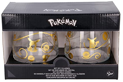 SET DI 2 BICCHIERI IN CRISTALLO 510 ML POKEMON Stor