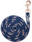 WALDHAUSEN Anbindestrick Rosé, Karabinerhaken, blau