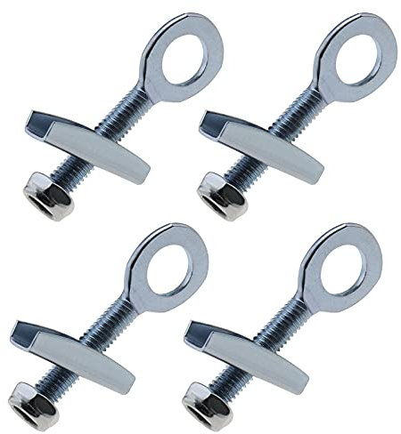Be In Your Mind 4pcs Tendeur d'essieu Roue à Chaîne 12mm Réglable avec Vis Remplacement pour Vélo Electrombile