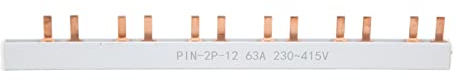 Dioche Pin-Typ Kupfersammelschiene 2P 12-Wege 63A 230-415V Sammelschiene für Leistungsschalter