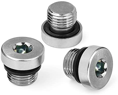 Bouchon Obturateur, SRJQXH 3 Pièces M10 en Acier Carbone Bouchon Robinet, Adapté à L'étanchéité des Tuyaux