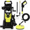 Electric Pressure Washer, 1800W 135Bar Car Power Washer Portable Patio Cleaner, Turbo Nozzle, Adjustable Nozzle Accessories for Patio Garden Car Yard Driveways