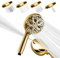 SparkPod Shower Head High Pressure and 10 Spray Settings - Luxury 5 Handheld High Power Shower Heads with High Pressure Jets - Showerhead and 10 Functions - Egyptian Gold (No Filter)