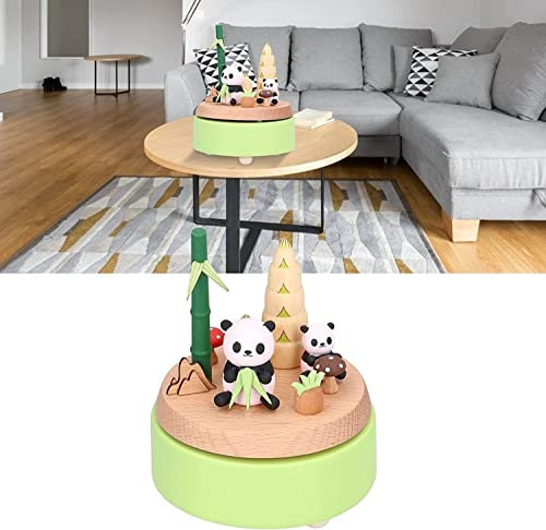 BOSUGE Spieluhren, Spieluhr, Panda-förmige Spieluhr, Spieluhr, Geschenk, Desktop-Dekoration, Musik-Geschenk, Heimbüro, Studio-Dekoration