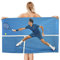 ALJODI Roger Federer Strandtuch Badetuch, Mikrofaser, gut für Reisen an den Strand, Baden (A3, 100 x 200 cm)