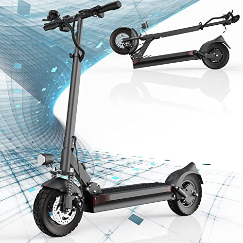 JOYOR Elektroroller Y6SS, Escooter 48V 18Ah Reichweite 50-75Km, Mechanisches Bremssystem und Doppelte Stoßdämpfung, Faltbarer E Roller mit 10 Reifen