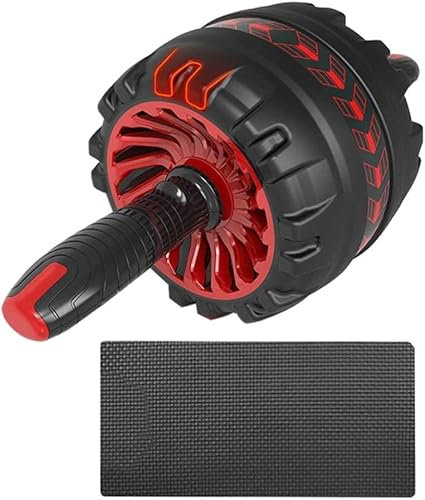 Elettrodomestici Kit Rullo per Ruota AB con Ginocchiera Rullo per Addominali per Allenamento Addominale Ruota del Ventre Muscolare Addominale Palestra per la casa Attrezzatura per Esercizi Accessor