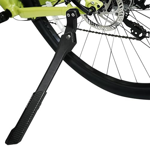BV Fahrradständer – Mountainbike-Ständer für 24–29 Zoll Fahrräder – verstellbare Länge, rutschfeste Sohle, Aluminiumlegierungsmaterial – schwarzer Fahrradständer