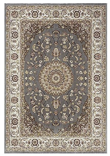 Home4You Teppich - Grau - Beige - 80 x 150 cm - orientalisches Muster