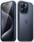 JETech Matte Case for iPhone 15 Pro Max 6.7-Inch, Shockproof Military Grade Drop Protection, Frosted Translucent Back Phone Cover, Anti-Fingerprint (Storm Blue)