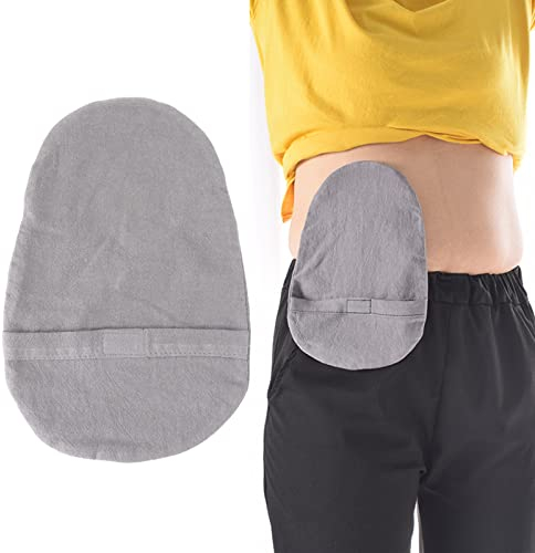 Stomabeutel Abdeckung, Waschbarer Stomabeutel Überzug, Weiche Baumwoll Kolostomiebeutel Abdeckung waschbar wiederverwendbar atmungsaktiv Stomabeutel Abdeckung für ältere Patienten(grau)