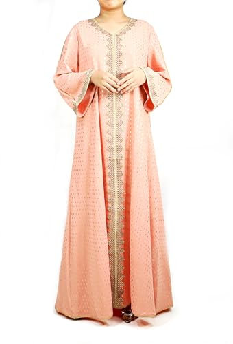 Musuly Abaya Rose pour Femme (XXL=44)