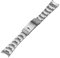 PURYN Uhrband für Rolex SUBMARINER DAYTONA Feineinstellung Knopfverschluss Uhrenband Zubehör Herren Edelstahl Uhrenarmband Armband (Color : Matted Silver , Size : 21, 21mm, Achat