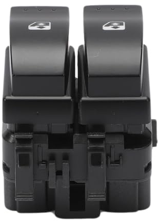 GIISH Coche Interruptor Mando Elevalunas para Renault Laguna 2 2001-2007,Eléctrico Ventana Botonera Pulsador Eléctrica Elevador Botón Control Principal Ventanilla Piezas