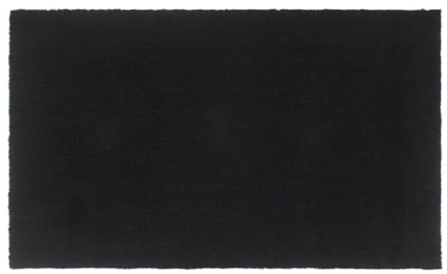 vidaXL Felpudo de Fibra de Coco Negro 90x150 cm