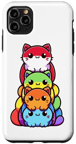 Hülle für iPhone 11 Pro Max LGBTQ Pride Regenbogen-Flagge, Farben