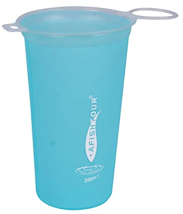 Huayeex 1/2 Vasos Plegables, Taza Plegable, Copa Plegable, Vaso Reutilizable?taza De Bebida Plegable, Vasos Portátiles Para Picnic, Camping, Ciclismo, Senderismo, Viaje, Al Aire Libre, 200ml