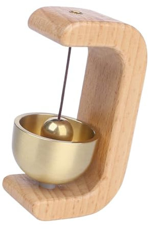 HOMOCONO Hölzerne Türglocke Aus Buchenholz Dekorative Ladenbesitzer Türklingel Mit Angenehmem Klang Für Hauseingang Büro Und Türöffnung