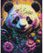 feelive Peinture par Numéro pour Adulte, Panda Kit de Peinture à l'huile sur Toile Bricolage pour Débutants Avec Pinceau Pigment Acrylique 30x40cm