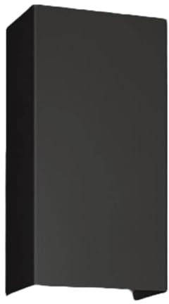 TEKA - Cubretubo Superior DVI 800 mm, Prolongación de Campana, Fabricado en Acero Inoxidable, Cubretubos para Campanas Decorativas, Elegancia y Sobriedad, Tamaño 330x270x800 mm, Color Negro mate