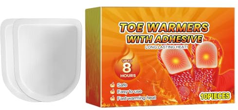 HIOPOIUYT Fußwärmer Pad Zehenwärmer Selbstklebende Zehen Heizpflaster Fußwärmer Verlängerte Wärme Für Kalte Tage