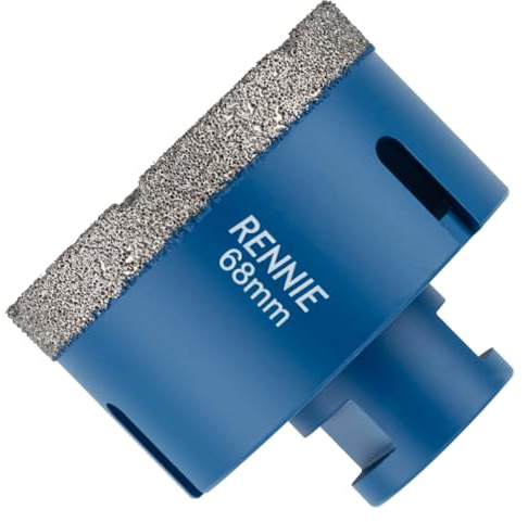 68mm Diamond Hole Saw Drill Bit With M14 Shank For Angle Grinders | For Porcelain Tiles Ceramic Slate Stone Granite Marble Glass. Diamond Core Holesaw / Hole Cutter M14 Thread For Angle Grinder