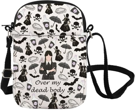 FOTAP Umhängetasche mit Horror-TV-Show-inspirierter Crossbody-Tasche, Umhängetasche für TV-Show, Film, Merch, Geschenk für AD-Fans
