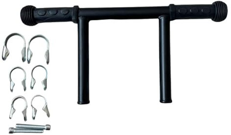 Luwecf Griffverlängerung für Kinderwagen, Metallstange für Trolley-Zubehör, 3 Clips