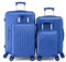 LEADZM Kofferset 4 teilig, Reisekoffer Set, Koffer Set Hartschalen-Trolley aus ABS mit verstärkten Ecken, 360° Spinner-Rollen & Handgepäck (Flugblau)