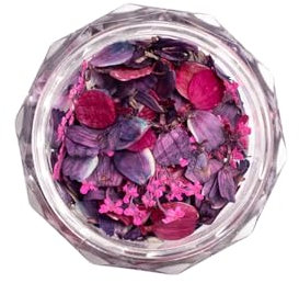 Semilac Flower Flakes Wild Orchid – Violette Nageldekoration – Trockenblumen für UV-Nagellack & UV-Gel Nailart