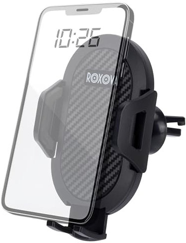 Supporto Cellulare Auto per Bocchette d'Aria - Porta Telefono Universale Rotazione 360°- Fissaggio Sicuro