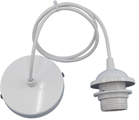 Artibetter 1m Porte Lampe Support De Lampe Electrique Douille Ampoule Suspendu Cache-lampe Pour Ampoules à Vis