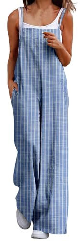 Damen-Overall mit Spaghettiträgern, dehnbar, lang, Übergröße, Boho, lässiger Jumpsuit für Strampler, Kleid, Damen-Jumpsuits, Größe 42, Bandeau-Spielanzug, Größe 46, Hose, Sommer-Outfits, Sommer, khaki
