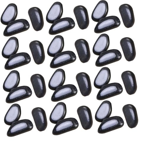 BESTonZON 1 Ensemble Galets Naturels Décoratifs pour Aquarium et Pierre de Rivière Noir pour Aménagement Paysager et Décoration de Vases