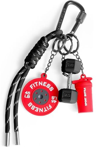 Vesavifaka Hantel und Gewicht Taschenanhänger, Taschen Anhänger Bag Charms für Fitness Frauen Männer, Niedliche Mini Auto Schlüsselanhänger Zubehör für Fitnessstudio