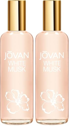 Jovan White Musk, Eau de Cologne Spray, Colonia avvolgente per Donna, 96 ml (Confezione da 2)
