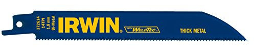 Irwin 10506424 Metal Cutting 614R Sabre Saw Blade (Pack of 2)