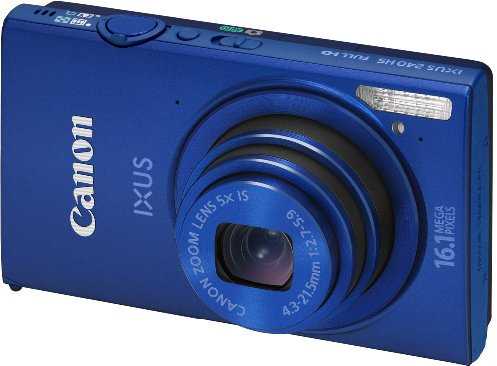 Canon IXUS 240 HS Fotocamera Compatta Digitale, 16.1MP, Blu