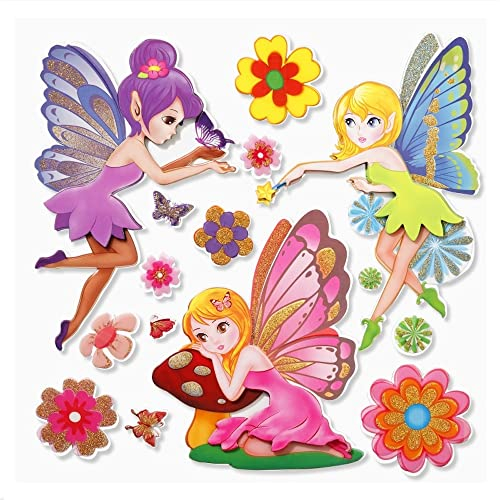 3 D Sticker Elfen II, 30 x 30 cm