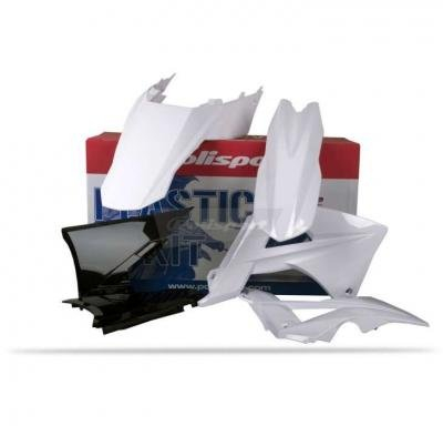 POLISPORT - 48034 : Kit Plástica Gas Gas Blanco/Negro/Blanco