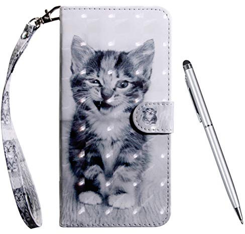 TOUCASA Hülle für Galaxy J5 2017,Handyhülle für Galaxy J5 2017,Brieftasche PU Leder Flip [3D] Case Magnetverschluss Handytasche Klapphülle für Samsung Galaxy J5 2017,Katze
