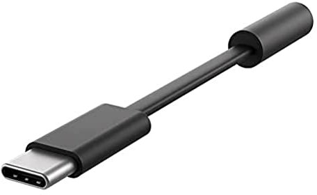 Microsoft LKZ-00002 mobile phone cable Black USB C to 3.5mm