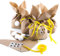 Logbuch-Verlag 5 Osterhasen Tüten gelb natur Geschenkverpackung Ostern Ostergeschenk DIY Osternest zum Befüllen für Kinder & Erwachsene