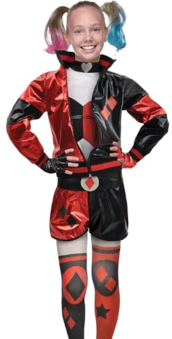Ciao- Harley Quinn Classic costume déguisement fille femme adulte original DC Comics (Taille S)
